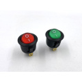 JEC 6A 250V JS-606-2AL-Q-RB-3H on off  illuminated round rocker switch